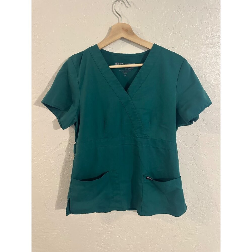 Greys Anatomy Y by Barco Classic Mock Neck Scrub Top - Picture 2 of 9